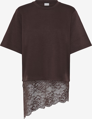 ICHI - Camisa 'IHKAIWA' em castanho: frente