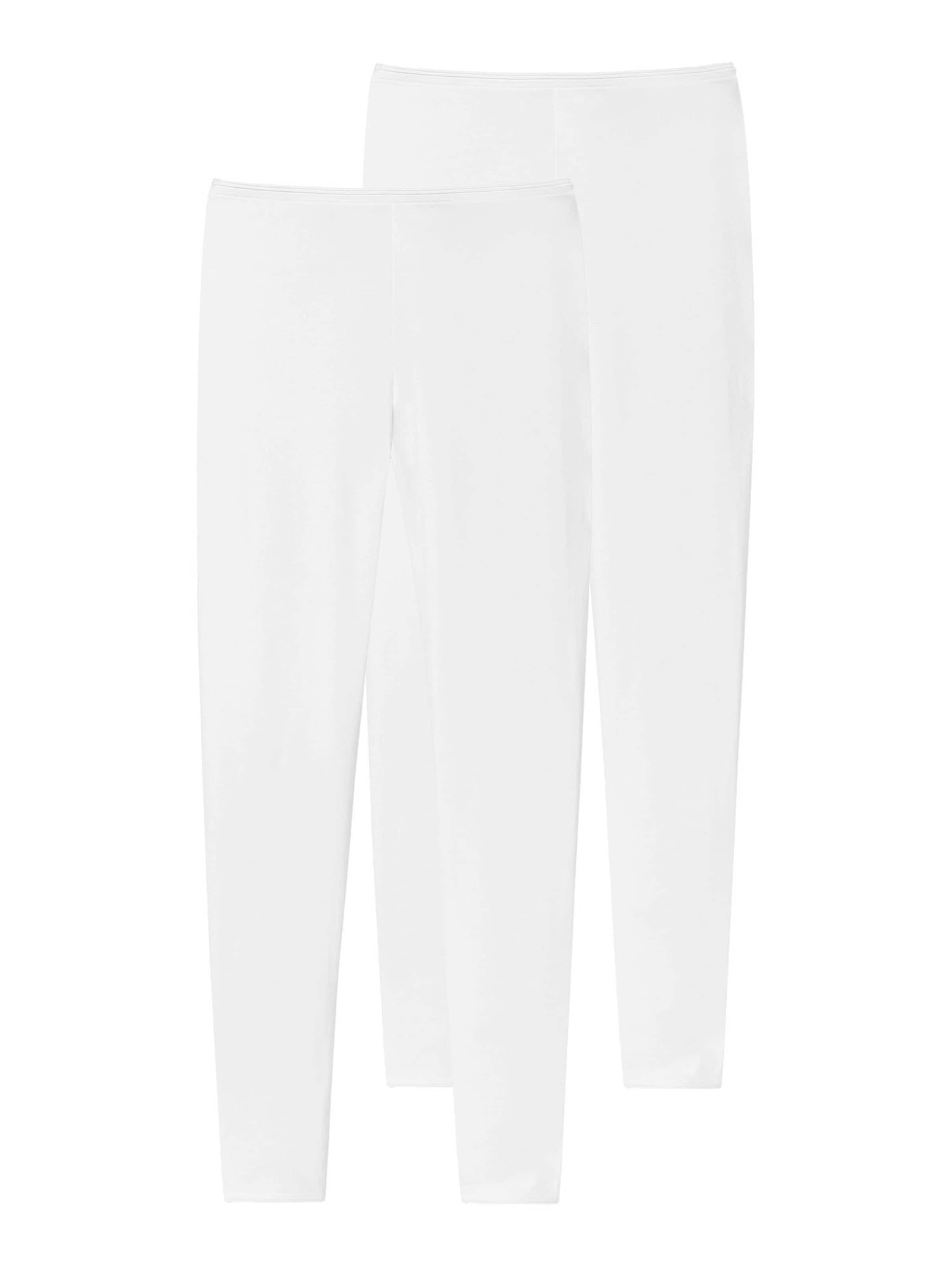 Sous-vêtements longs ' Luxury ' SCHIESSER en blanc : devant