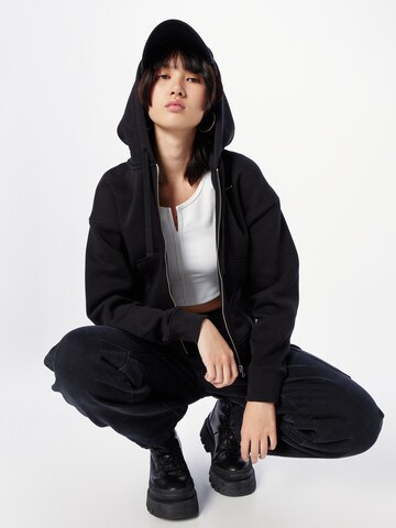 Calvin Klein Jeans Zip-Up Hoodie in Black