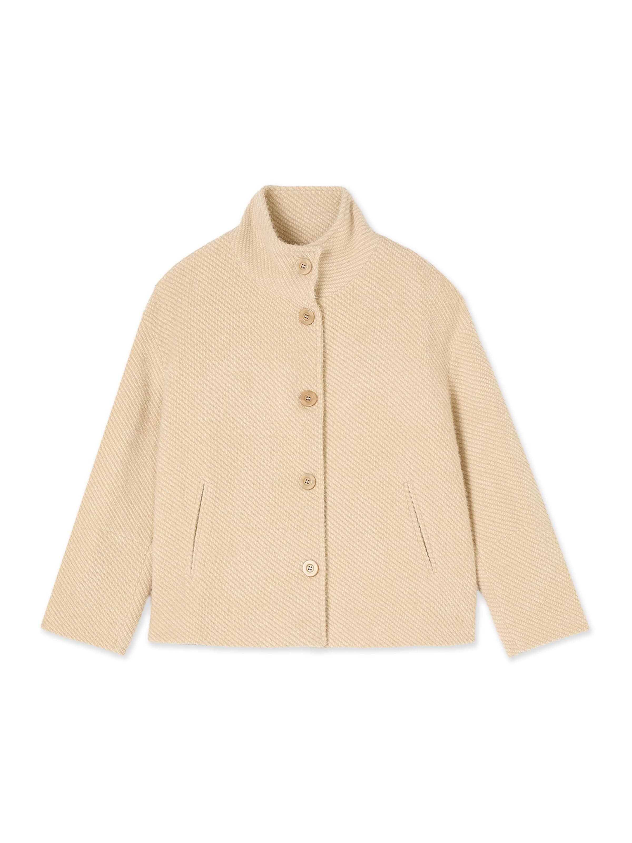 Manteau mi-saison oltre en beige : devant