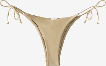 Bas de bikini Bershka en beige : devant