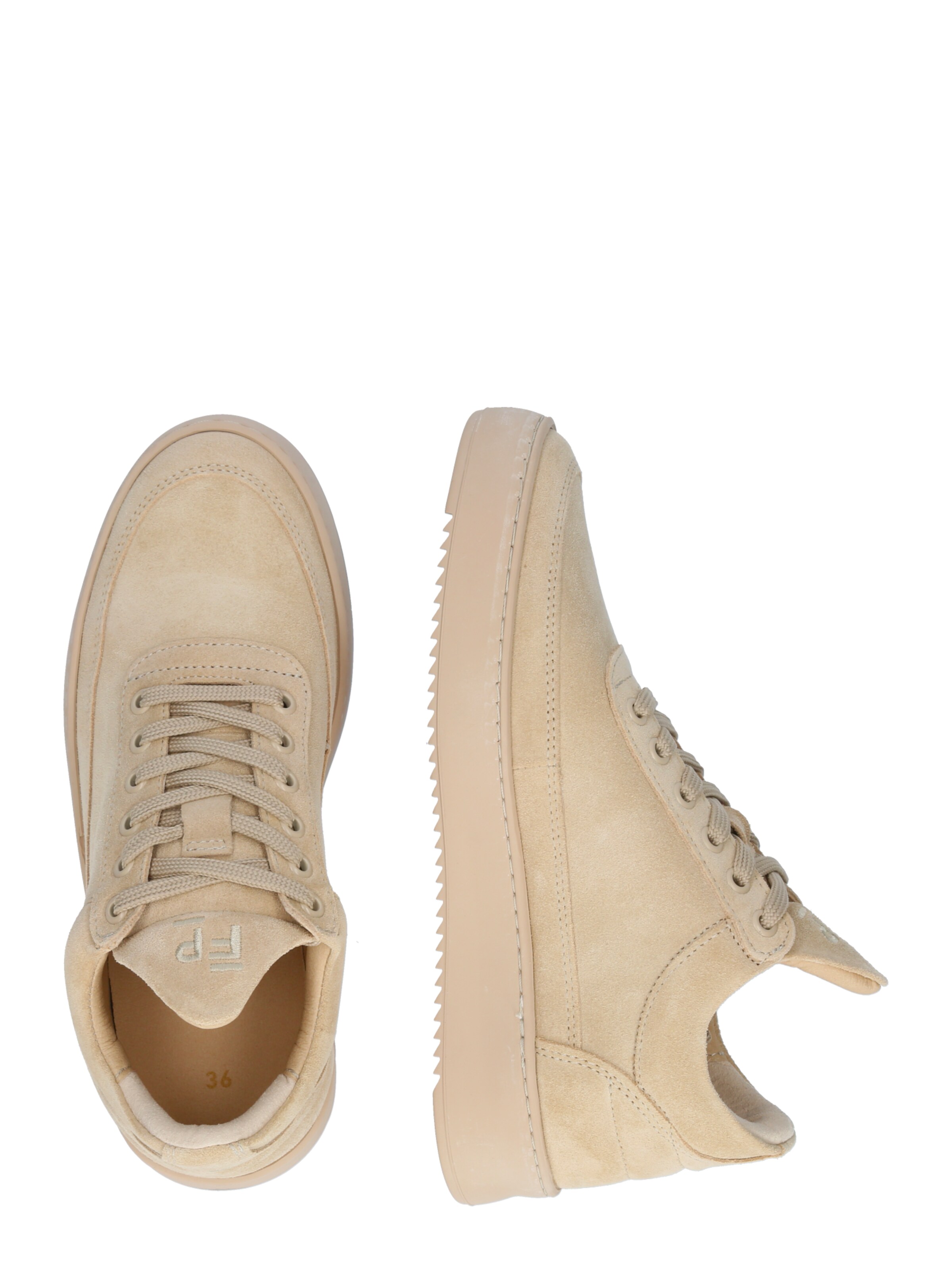 Filling Pieces Platform trainers in Beige
