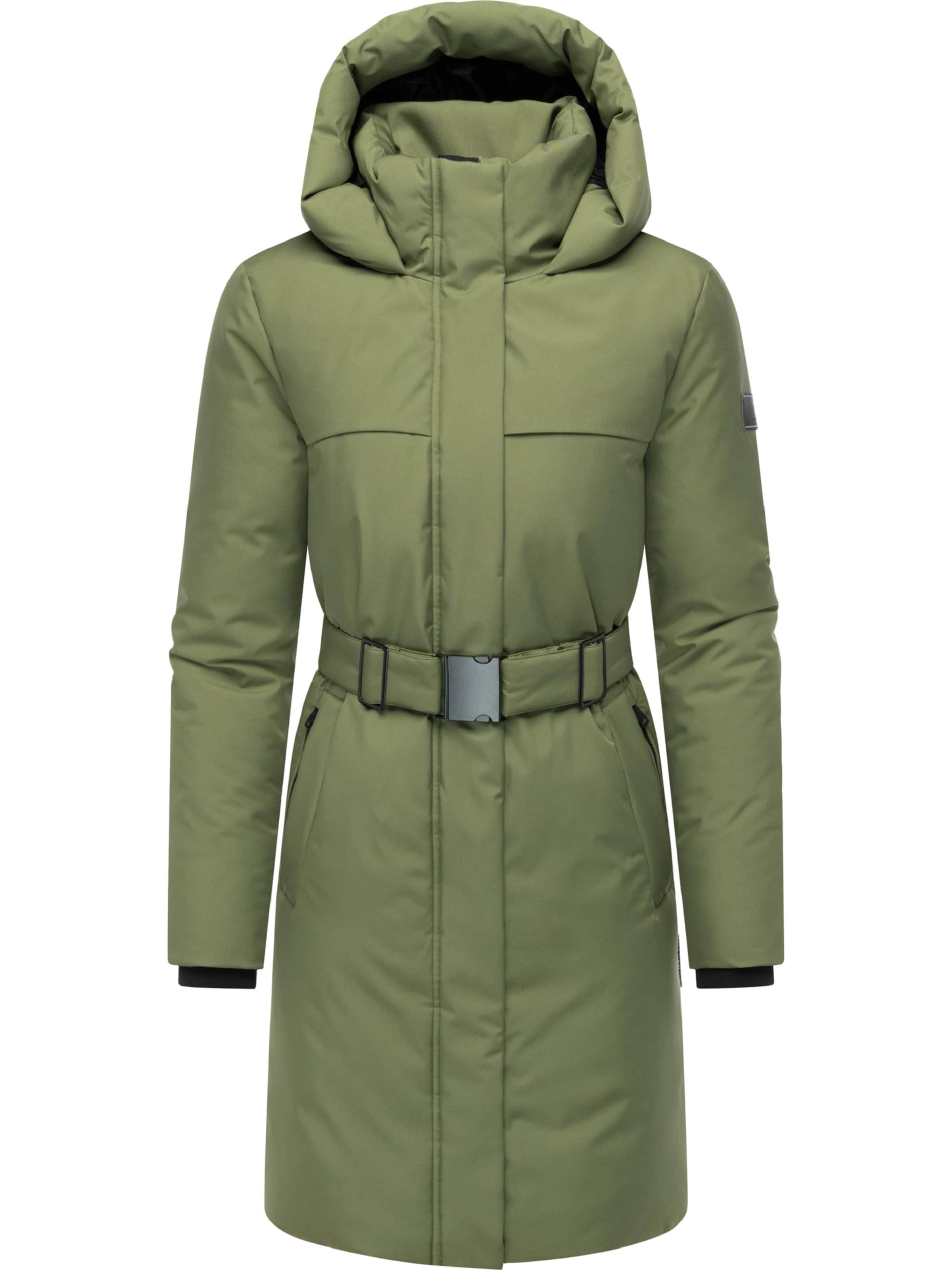 NAVAHOO Mantel 'Gipfelspass XIV' in Grün: Vorderseite