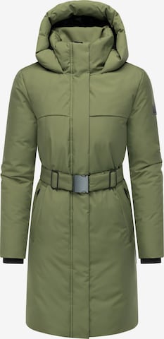 NAVAHOO Mantel 'Gipfelspass XIV' in Grün: Vorderseite