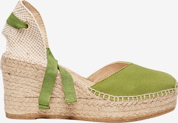 Sandales 'Alpargata Cuña 8 cm' Alhamas en vert : devant