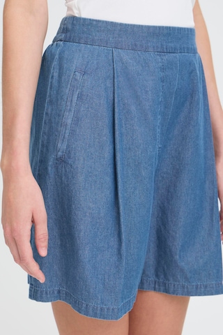 ICHI Loosefit Hose  'XAURORA' in Blau