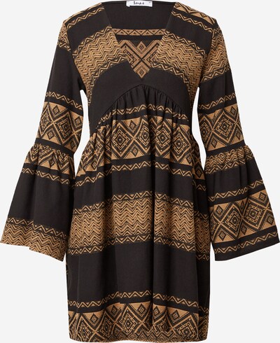 Liebesglück Robe 'Nola' en noisette / noir, Vue avec produit