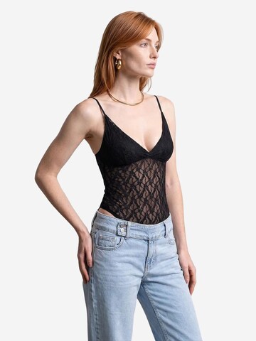 Dilvin Bodysuit 'Blusen' in Black