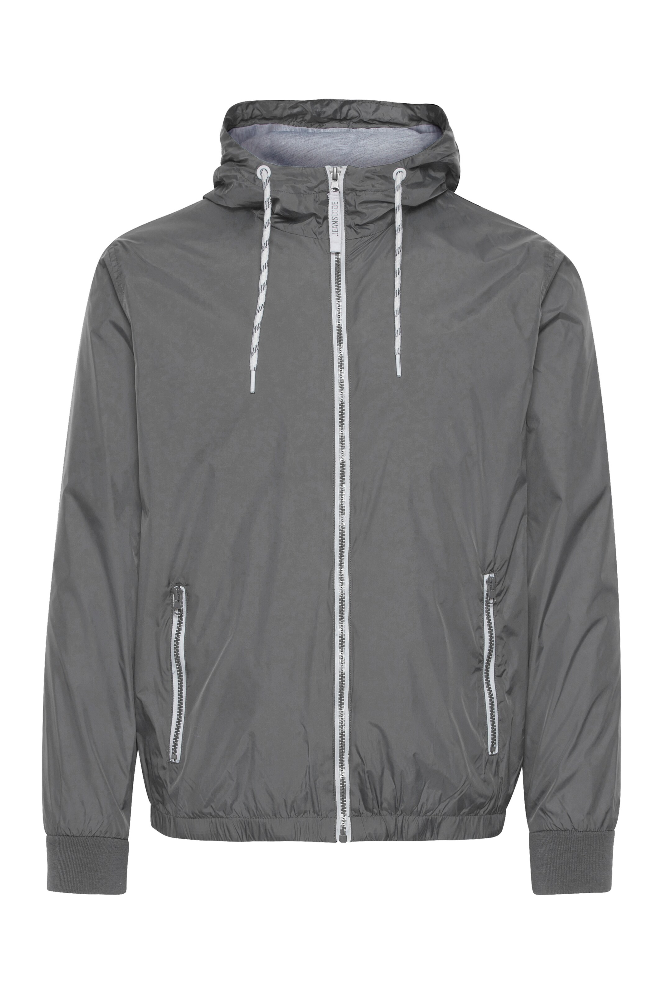 INDICODE JEANS Between-Season Jacket 'Rikko' in Grey: front