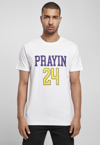 MT Men Shirt 'Prayin 24' in Weiß: predná strana