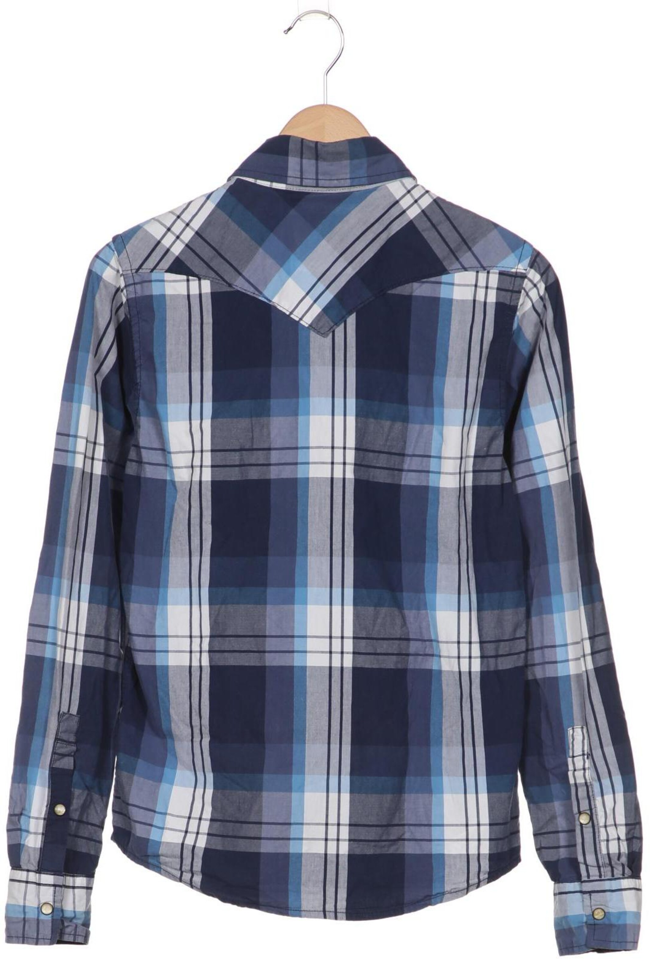 HOLLISTER Button Up Shirt in S in Blue