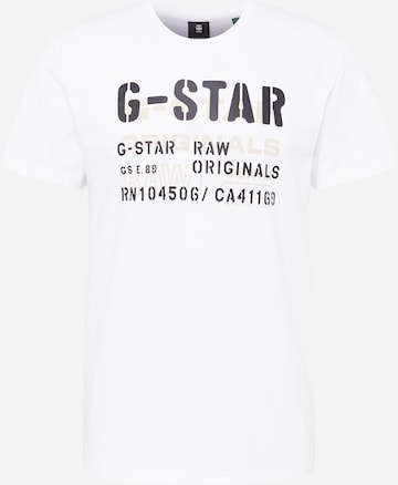 G-Star RAW Shirt in Wit: voorkant