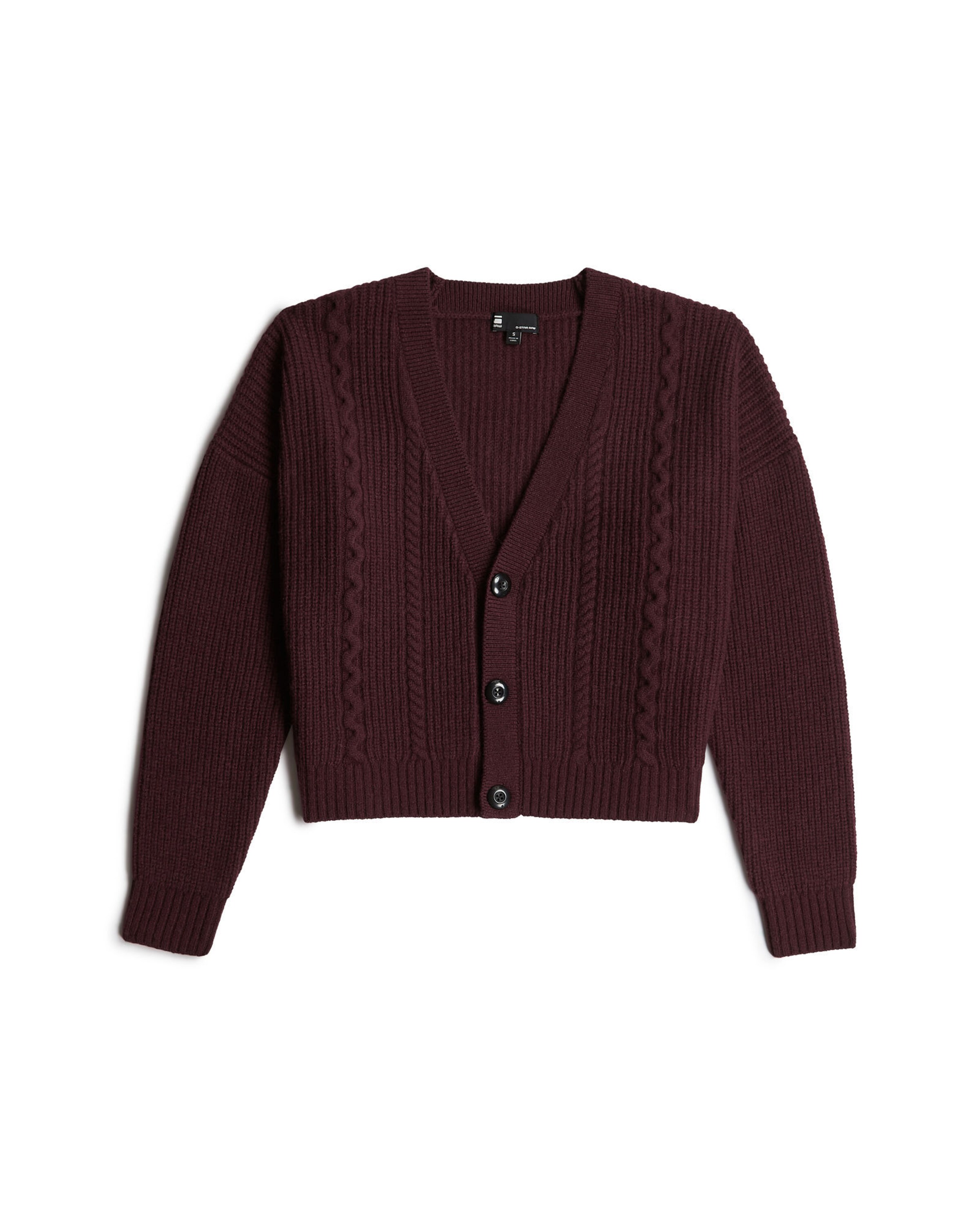 G-STAR Knit Cardigan in Red: front