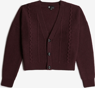G-STAR Cable Cropped Cardigan in L in dunkelrot, Produktansicht