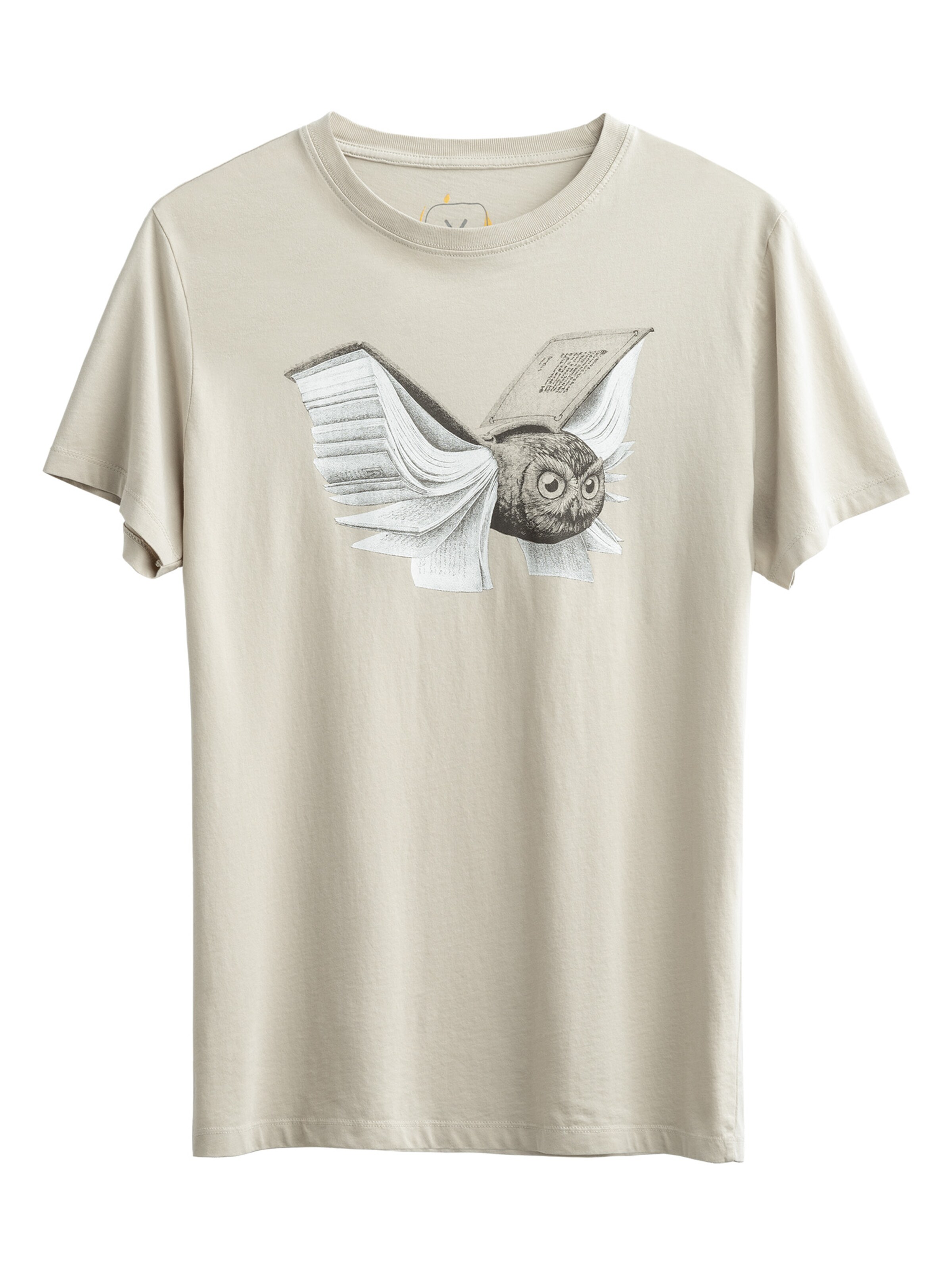 Kaft Shirt 'Uilboek' in Beige: voorkant