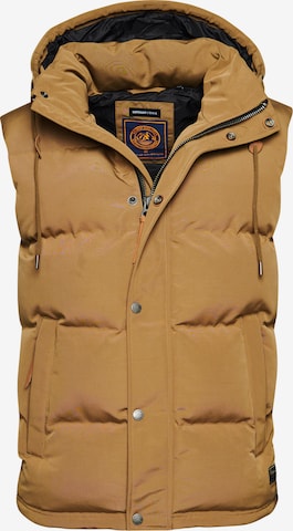 Superdry Bodywarmer 'Everest' in Bruin: voorkant