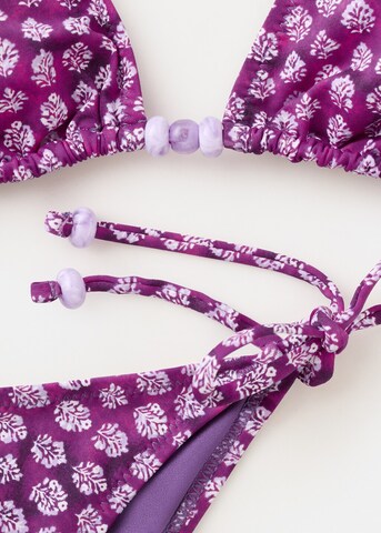 MANGO TEEN Triangle Bikini 'Natalia' in Purple
