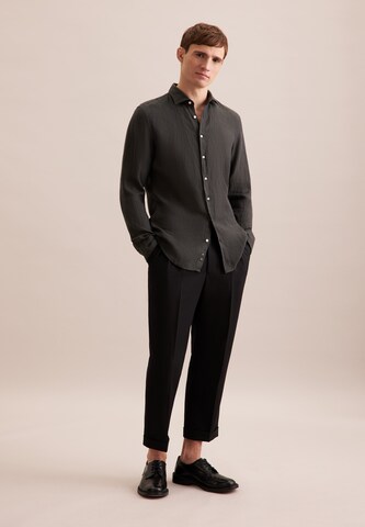 SEIDENSTICKER Slim fit Business shirt in Black