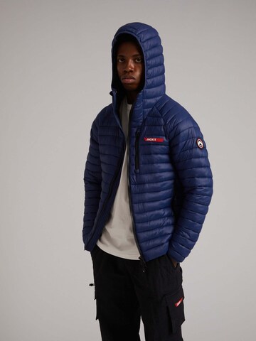 Veste outdoor ' SATEL1TE Kapuzen-Daunenjacke 2.0 ' JACK1T en bleu