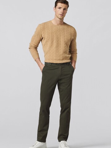 MEYER Regular Chino 'Monaco 2-5625' in Groen: voorkant
