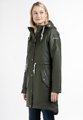 Schmuddelwedda Raincoat in Green: front