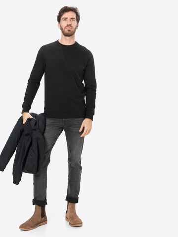Denim Project Klasický střih Mikina – černá