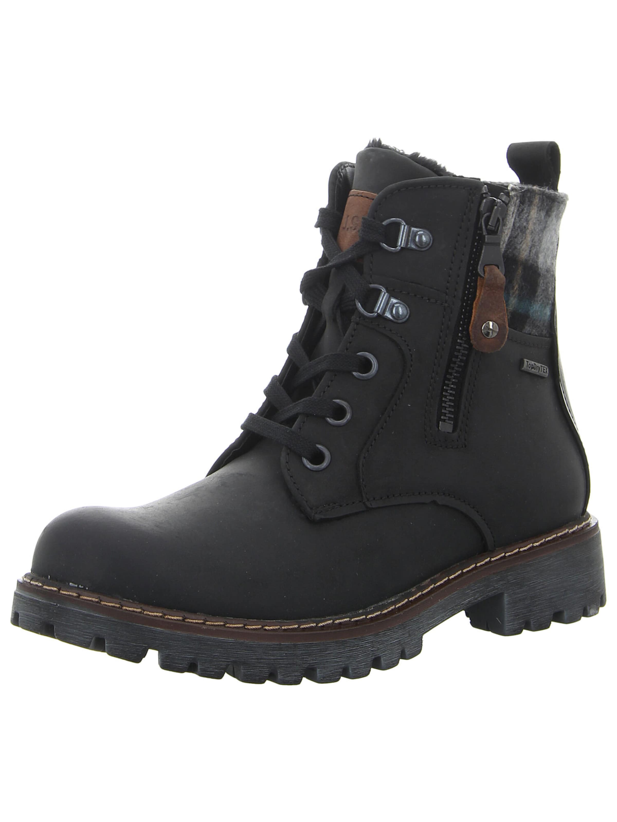 Bottes à lacets 'Marta' JOSEF SEIBEL en noir : devant