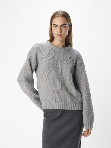 Pull-over 'AKINA' OBJECT en gris : devant