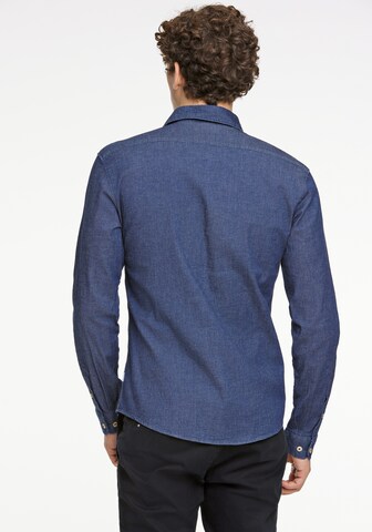 Lindbergh Slim Fit Hemd in Blau