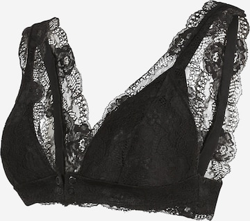 Triangle Soutien-gorge d’allaitement 'Senia' MAMALICIOUS en noir : devant