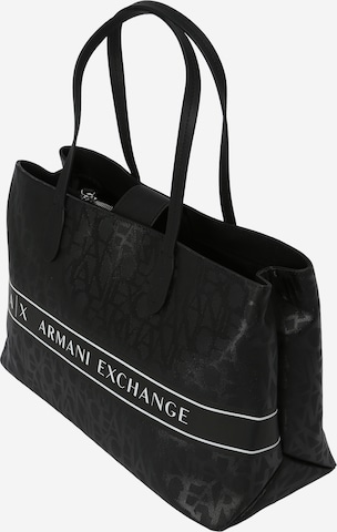 ARMANI EXCHANGE - Shopper en negro: frente