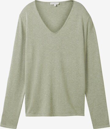 TOM TAILOR Sweater in Green: front