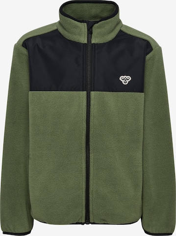 Hummel Functionele fleece jas in Groen: voorkant