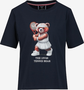 19V69 ITALIA Shirt 'TENNIS BEAR' in Blue: front