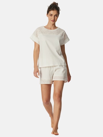 SCHIESSER Korte pyjama ' Casual Nightwear ' in Wit