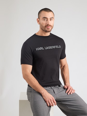 Karl Lagerfeld Póló - fekete: elől