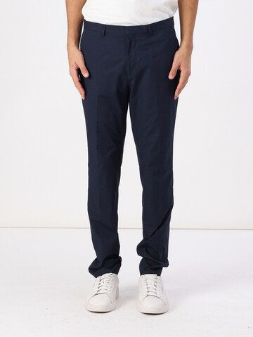 Slimfit Pantaloni chino 'Hesten' di HUGO in blu: frontale