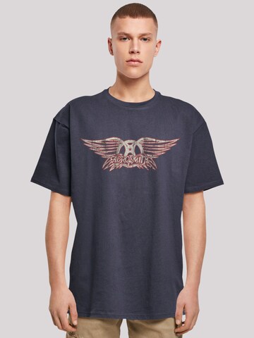 T-Shirt 'Aerosmith' F4NT4STIC en bleu : devant