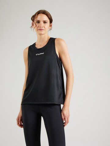 Hummel - Camiseta en negro: frente
