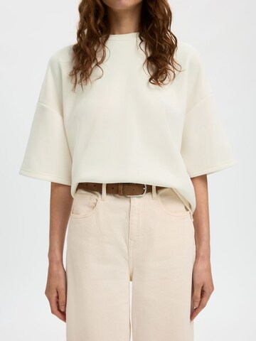 T-shirt oversize 'SLFTenny' SELECTED en blanc