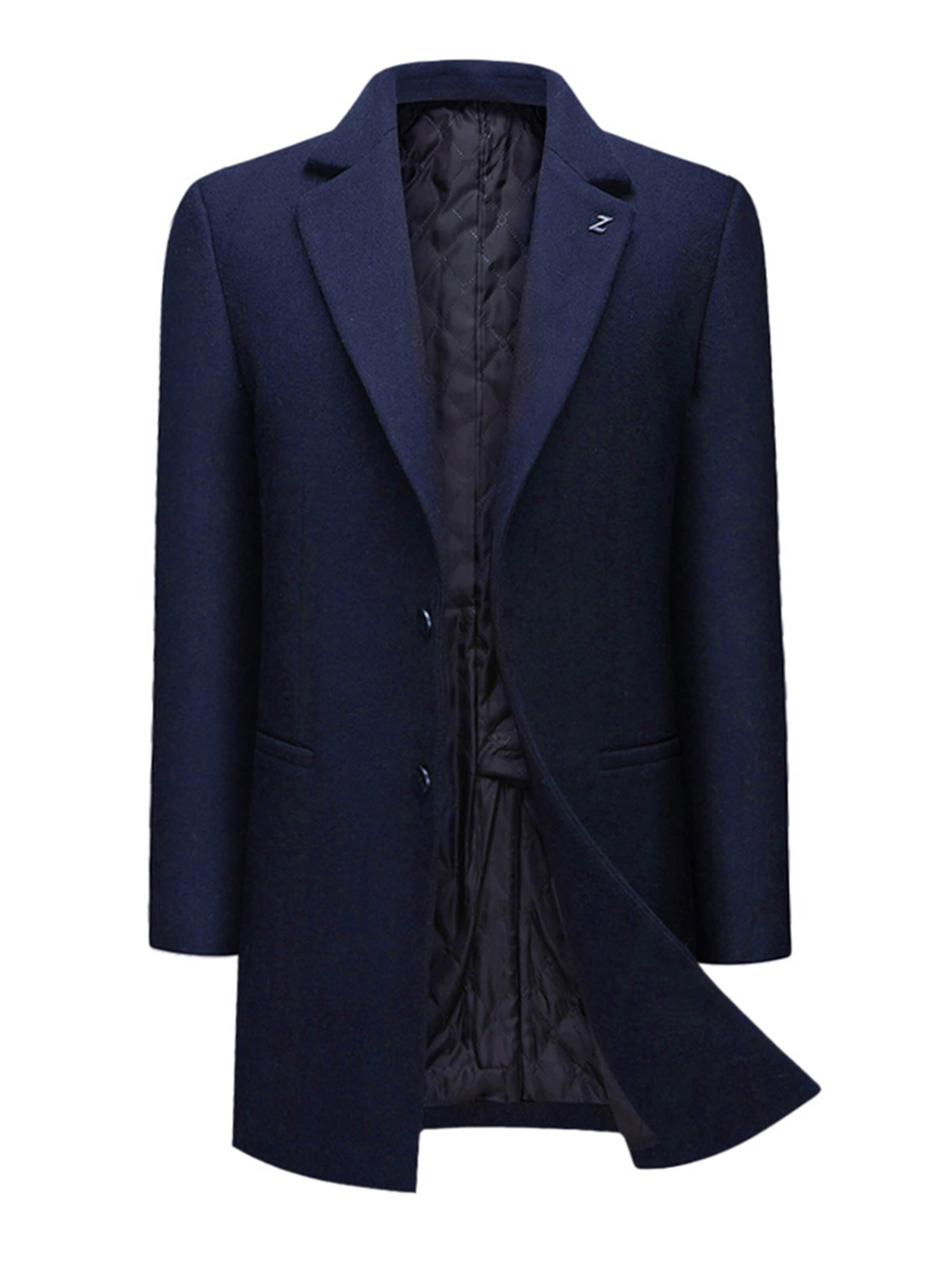 YOUTHUP Winter Coat in Blue: front