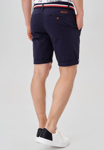 INDICODE JEANS Regular Shorts 'Creel' in Blau