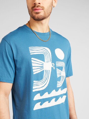 DEDICATED. Majica 'Stockholm Seagulls And Waves' | modra barva