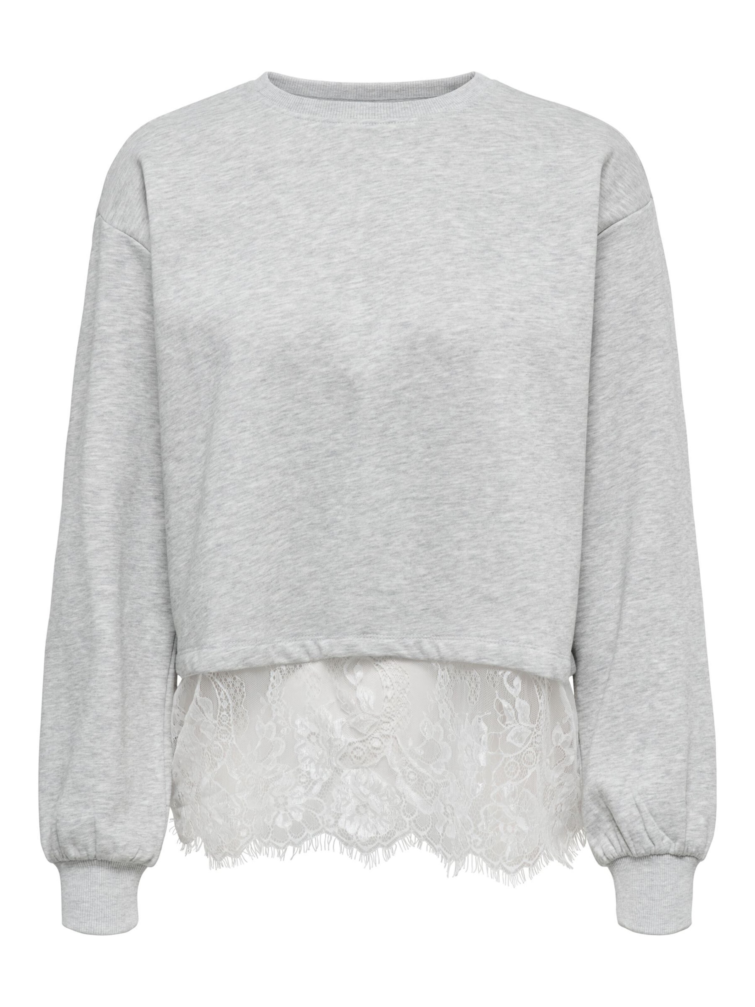 ONLY Sweat-shirt 'ONLMIMI' en XS en gris chiné, Vue avec produit