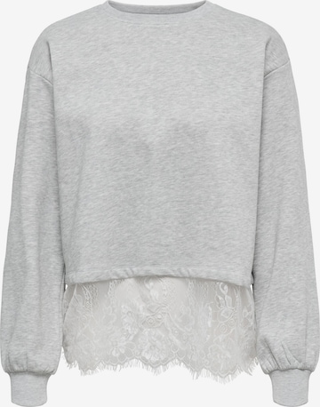 Sweat-shirt 'ONLMIMI' ONLY en gris : devant