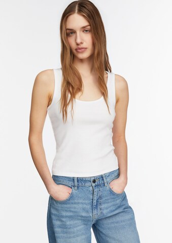 COMMA Shirt in Wit: voorkant