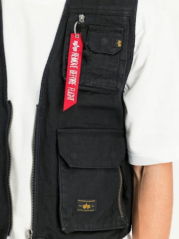 ALPHA INDUSTRIES Brezrokavnik | črna barva