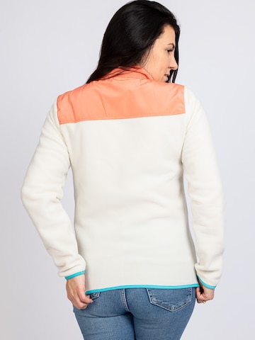 Veste mi-saison 'Kloowerblad' salzhaut en blanc