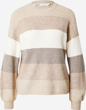 ONLY Sweater 'ATIA' in Beige: front