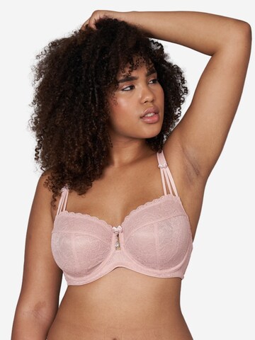 SugarShape Balconette Bra 'Sienna' in Pink: front